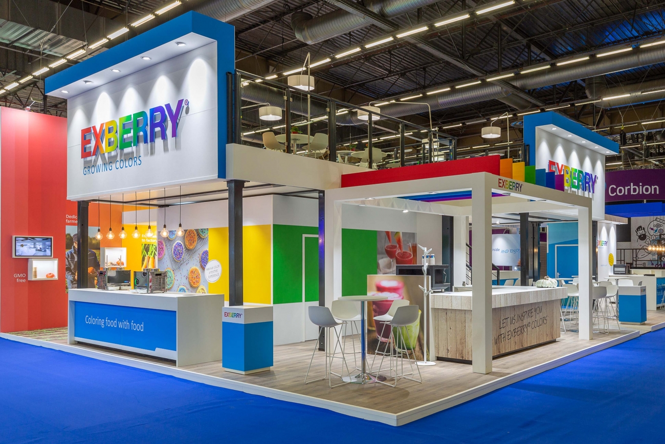 EXBERRY beursstand ontwerp booth Parijs maek creative team 