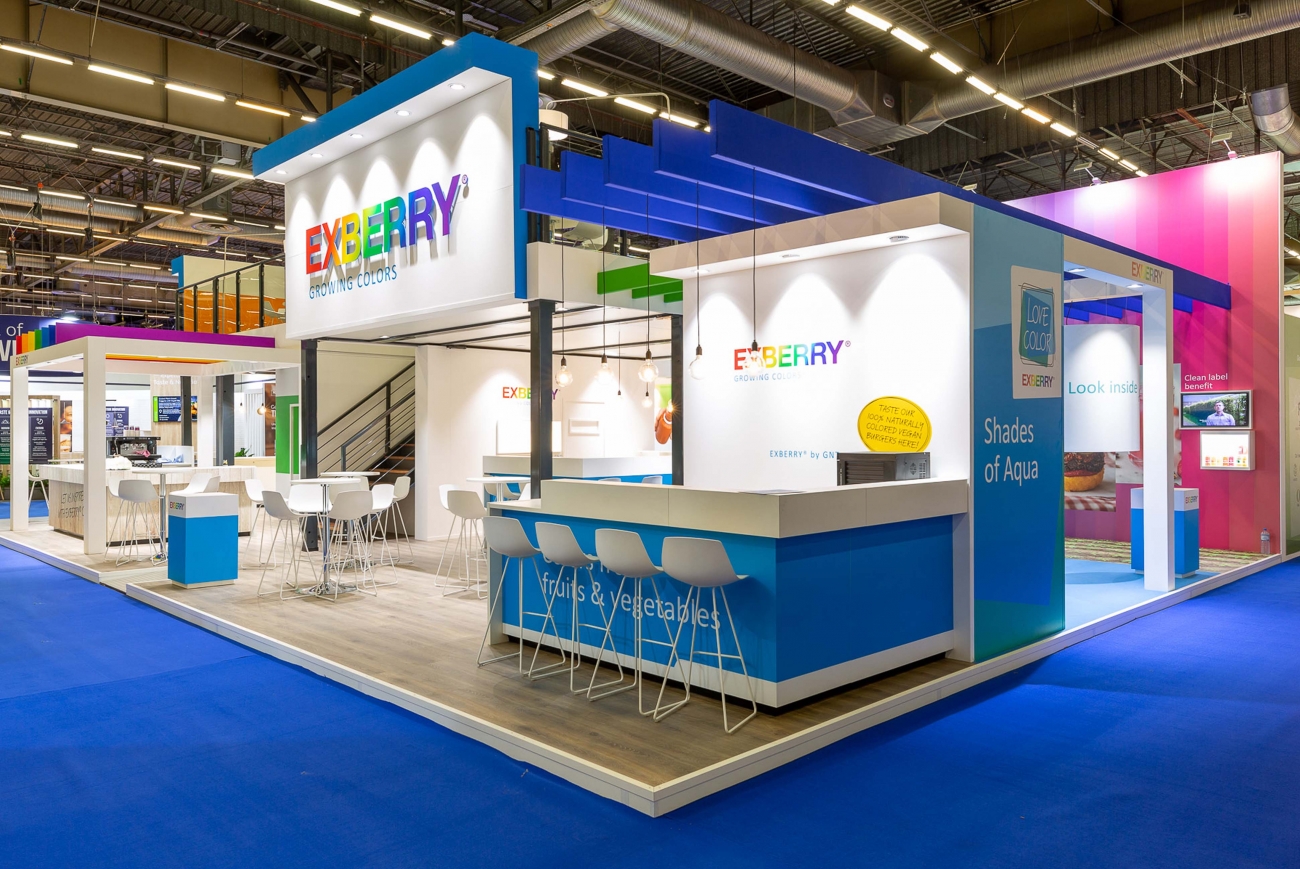 EXBERRY beursstand ontwerp booth Parijs maek creative team 