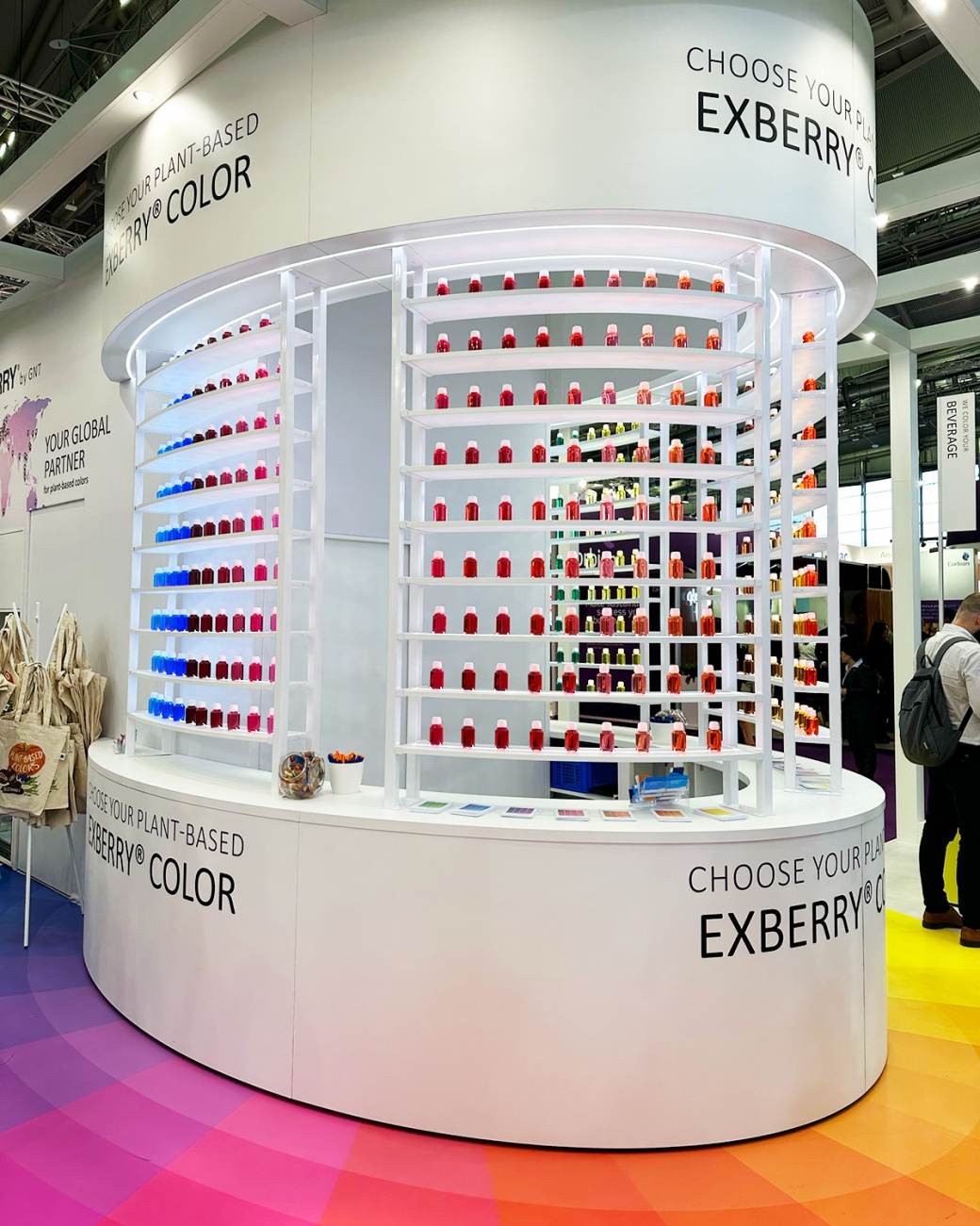 EXBERRY beursstand ontwerp booth Food Ingredients Frankfurt maek creative team 