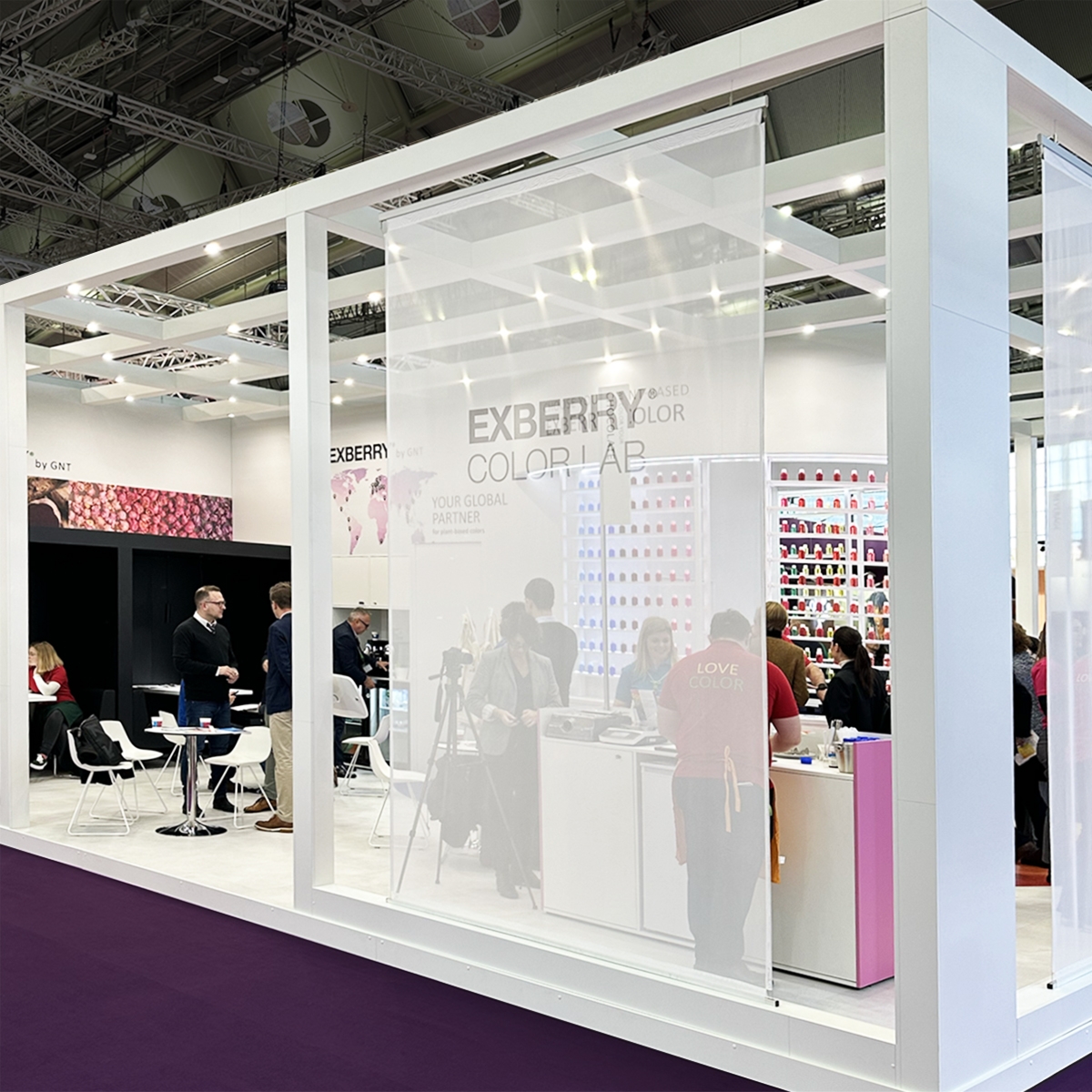 EXBERRY beursstand ontwerp booth Food Ingredients Frankfurt maek creative team 