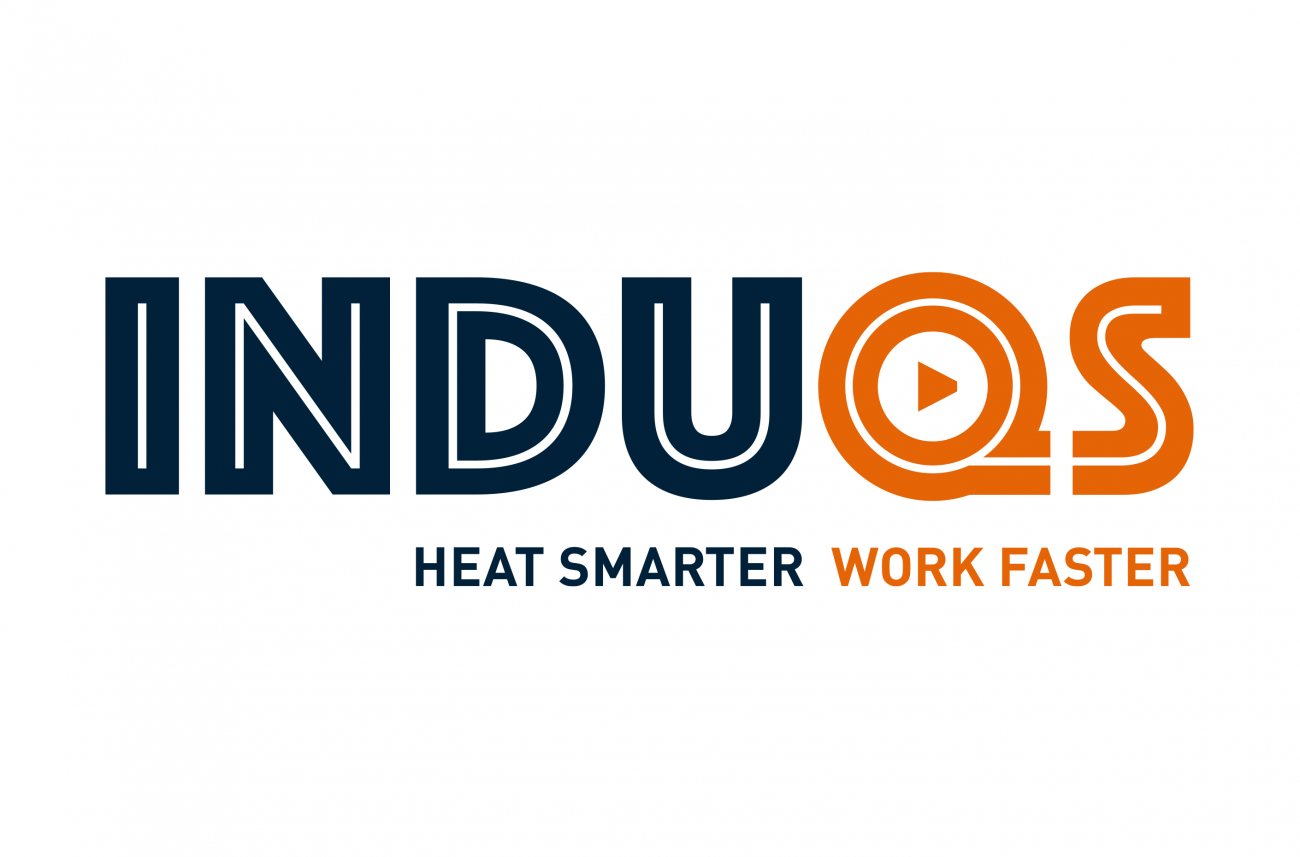 INDUQS logo met pay-off heat smarter work faster