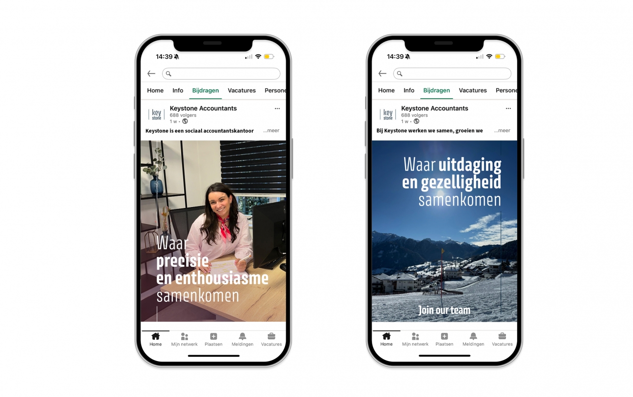 Keystone social post contentcreatie