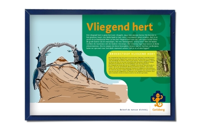 Bosgroep Zuid Nederland illustratie belevingsborden natuur Carisborg _ maek creative team