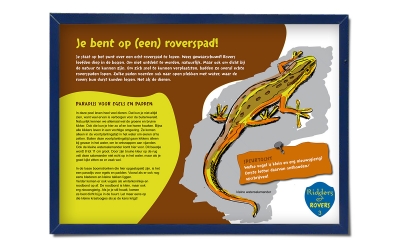 Bosgroep Zuid Nederland illustratie belevingsborden natuur Horst Kasteelse Bossen _ maek creative team