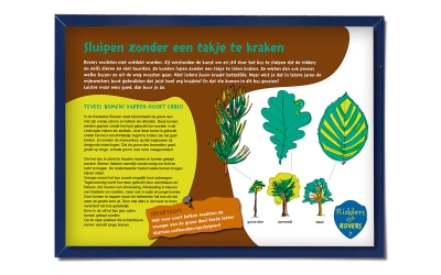 Bosgroep Zuid Nederland illustratie belevingsborden natuur Horst Kasteelse Bossen _ maek creative team