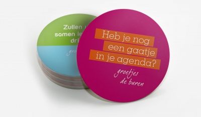 Goed Wonen campagne ga eens kennismaken met je buren onderzetters _ maek creative team