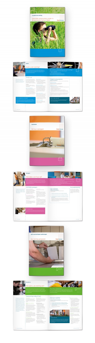 Goed Wonen informatie brochures _ maek creative team