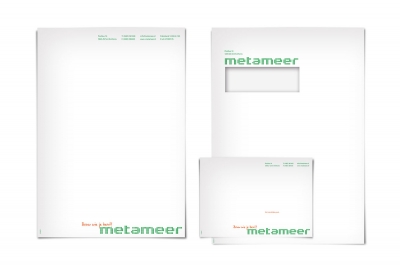 Metameer huisstijl briefpapier envelop visitekaartjes _ maek creative team