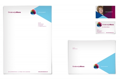 Onderwijsmens huisstijl briefpapier envelop visitekaartje _ maek creative team