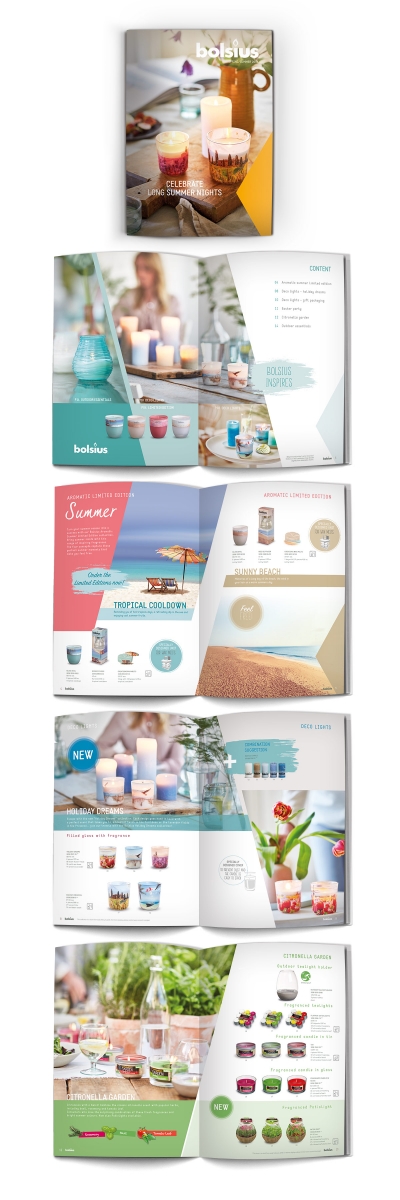 bolsius kaarsen portfolio maek retail brochure zomer