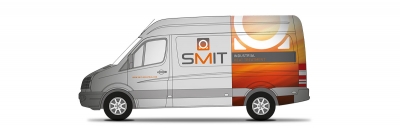 Smit heat treatment signing belettering bedrijfsbus _ maek creative team