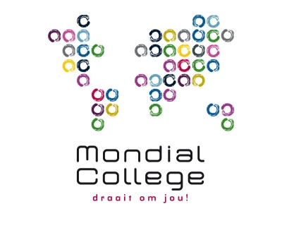 Mondial College logo pay-off _ maek creative team