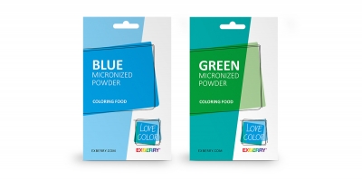 EXBERRY love color blue campagne powder bags _ maek creative team