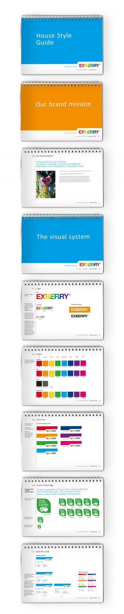 EXBERRY huisstijlhandboek brandbook _ maek creative team