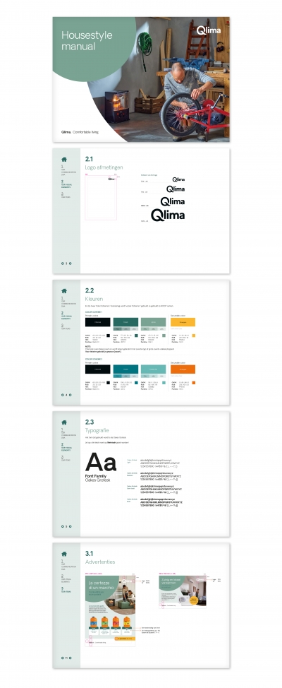 PVG Qlima huisstijlhandboek Maek creative team